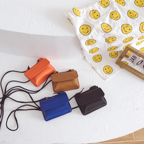 Childrens minimalist single shoulder bag Girls foreign air pure fashion Oblique Satchel Mesh Red Han Van 100 Hitch Mini-Zero Wallet Tide