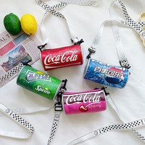 Ocean Gas Children Buckets Bag Girls Single Shoulder Bag 2021 New Cartoon Korean Version Slanted Satchel With Small Satchel Wave