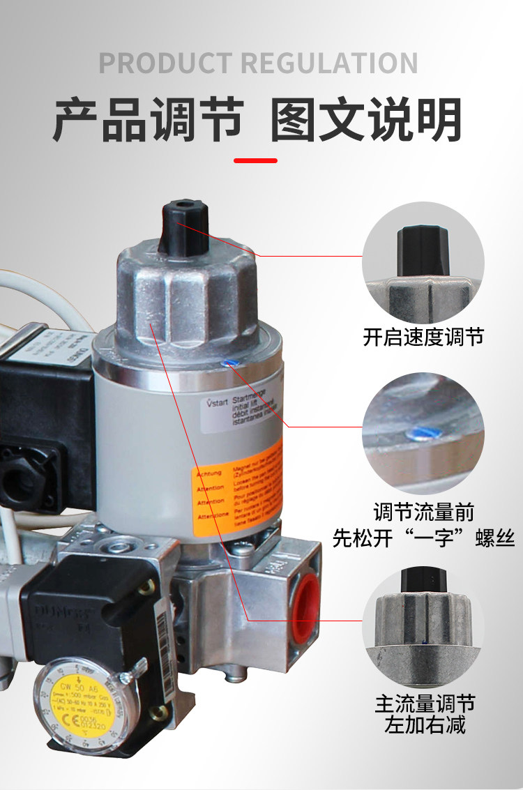 Газовый клапан 德国原装冬斯阀组mvdle205 207 210 215 220燃烧机电磁阀燃气阀组 Dungs