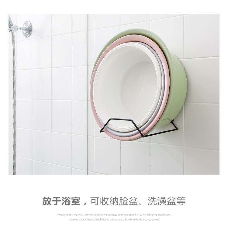 Washbasin kệ đơn giản nhà vệ sinh phòng tắm cửa hàng bách hóa miễn phí đấm khách sạn khung đơn giản hút cốc móc sắt rèn - Trang chủ móc áo treo tường