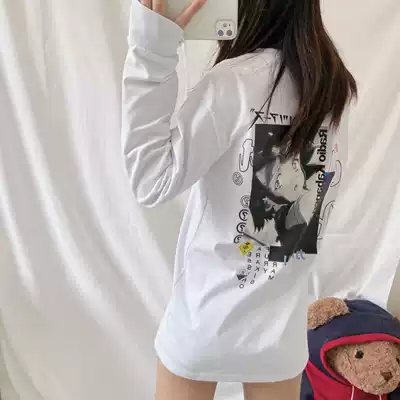 HELIPORT apron iron armored city of barkone unnamed print T-shirt Japanese casual loose long sleeve