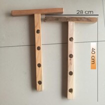 Su Embroidered Solid Wood Tripod Shelving Board Handmade Embroidery Accessories Hand Tightened Cross Embroidered Xiangembroidery Shu embroidered universal hanging wire rack