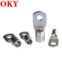OKY offers SC copper nose terminal block European style SC16-6 peephole copper terminal block SC25-8 copper wire lug