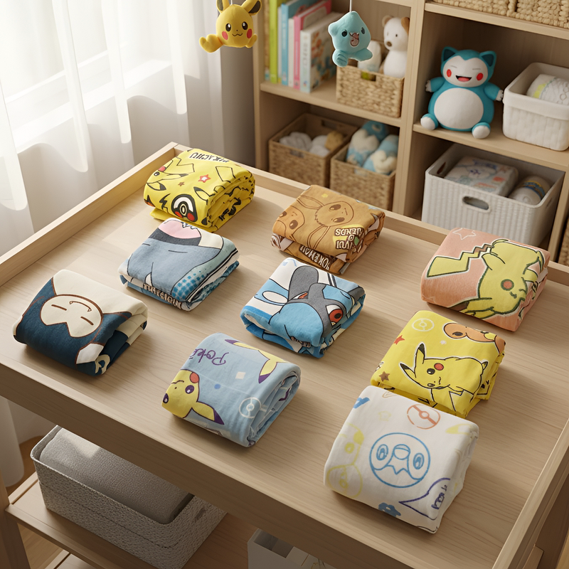 Pokémon Pocket Monster Towel Eevee Family Lucario All-Cotton Absorbent Soft Anime Merchandise Pokémon Pocket Monster Towel Eevee Family Lucario All-Cotton Absorbent Soft Anime Merchandise