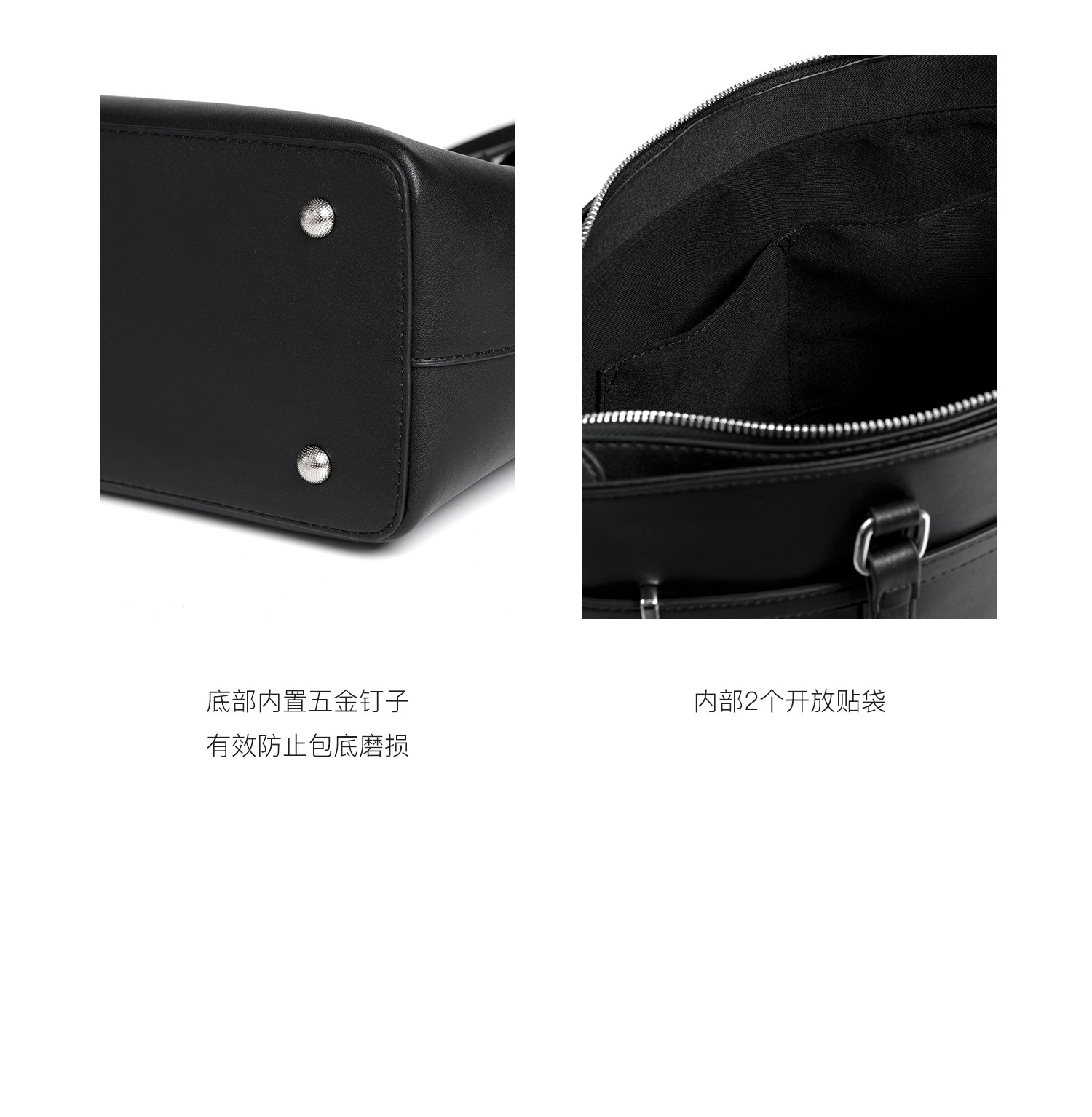 TERRAINCOGNITA Black Microfiber Large-Capacity Tote Bag