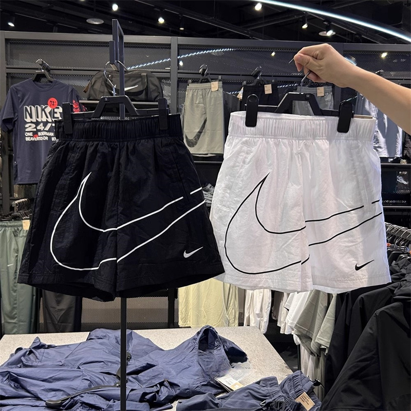 Nike Casual Suit for Women, Summer 25, Large Hook Quick-Drying Sports Three-Quarter Shorts, Short-Sleeved T-Shirt Hm4633 Hq1581