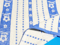 School Blue Little Flower Pillow Towel Pillow Cloth Student Dormitory Blue Flower Cotton Pillow Towel 1 Bar