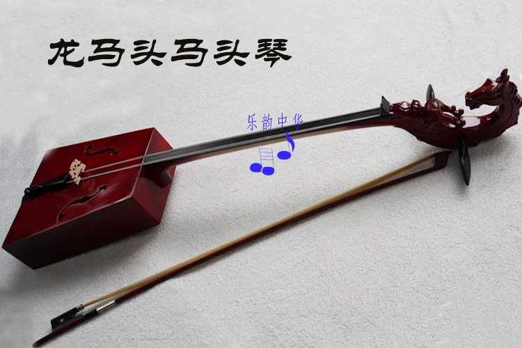 Nhạc cụ matouqin đỏ đầy đủ chuyên nghiệp chơi mun fingerboard rồng ngựa đôi đầu matouqin Mông Cổ nhạc cụ cân bằng âm nhạc - Nhạc cụ dân tộc