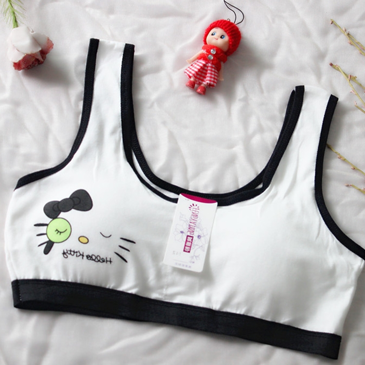 Mới được phát triển ít girlwear đồ lót 9-10-11-12-15 tuổi vest cô gái cỡ ngực mỏng.