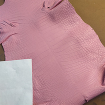 Cherry Blossom Pink Crocodile Whole of Belly Leather material Bamboo knots with long clip wrapping bag wallet phone shell Strap Shoes Leather stock