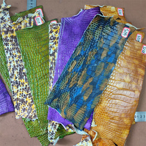 Hand colored crocodile belly bamboo wallet with short jacket leather edge corner special crocodile crushed leather material