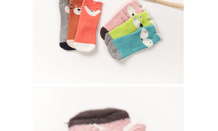 Mùa thu và mùa đông em bé vớ cao ống cotton dày ấm áp trong quần ống bé trai và vớ bé gái 0-1-3 tuổi phụ kiện thời trang trẻ em