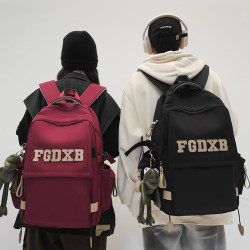 School Bag for Male College Students, Large Capacity, Fashionable and Versatile Backpack for High School and Junior High School Students, Women's Travel Casual Computer Backpack