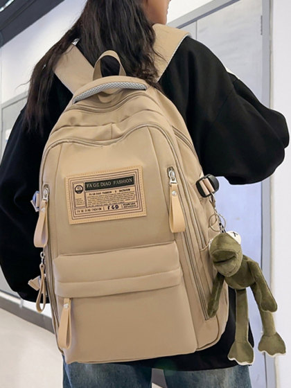 Backpack with Large Capacity, Casual and Fashionable, Trendy Computer Backpack for Men, Travel Bag for Junior High School, High School, and College Students, School Bag for Women
