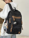 School Bag for Men, Junior High School Students, High School Students, College Students, Large-Capacity, Weight-Reducing, Spine-Protecting Backpack, Women's Trendy Japanese-Style Backpack for Men
