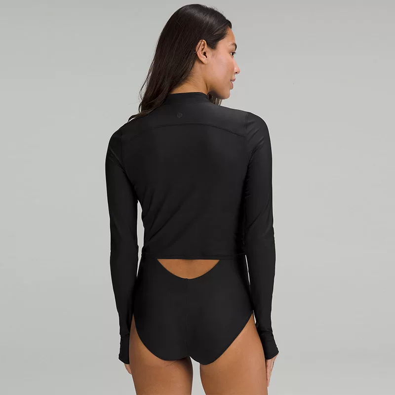 Узкoреченный UVP г-жа. с наполовину молнией купальник Лулуламон LW2DLXS