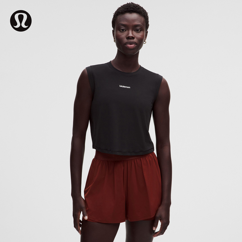 Jersey Women's Training Jersey Knit Sports Vest*Text Logo丨Lululemon丨Lw1Gd5S