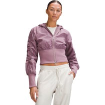 Ruched womens ruffled ribbed waist jacket丨lululemon丨LW3HLFS