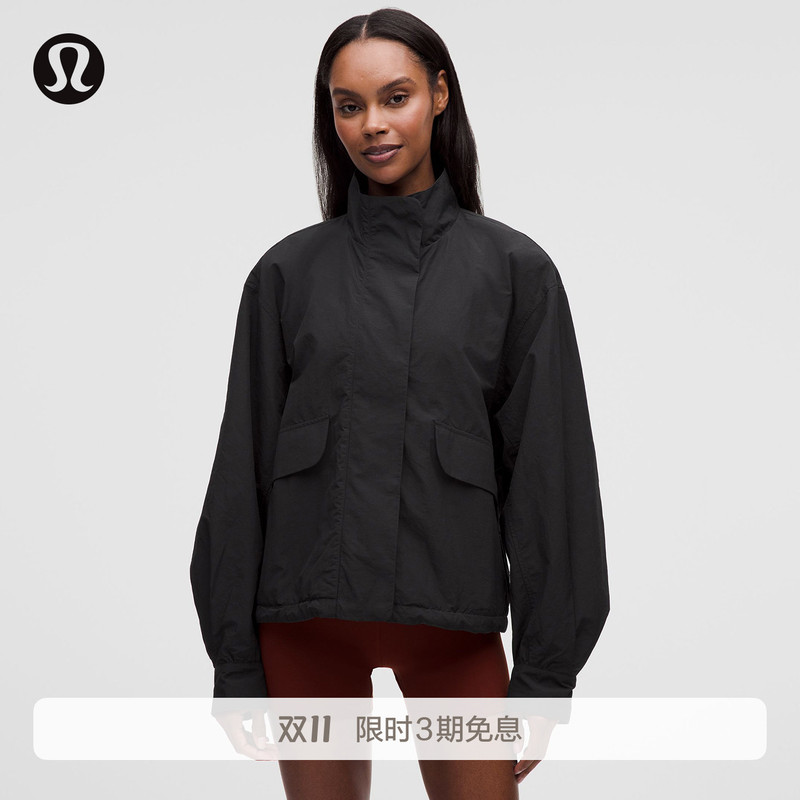 Oversized Women's Ultra-Loose Reversible Drawstring Hem Jacket丨Lululemon丨Lw4Covs