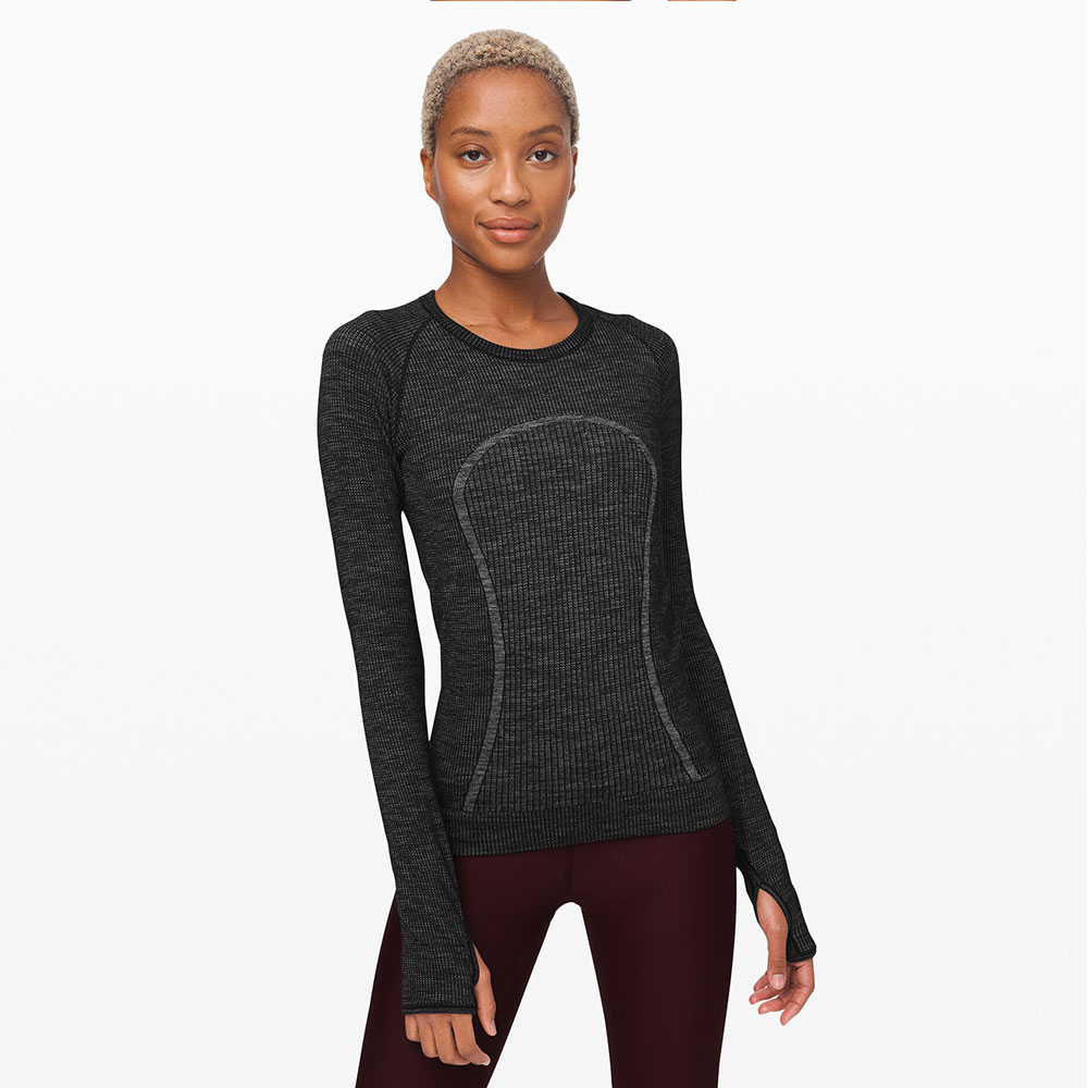 lululemon -- Swiftly Wool lady sports hooded sweatshirt * Rotattox LW3CJ7S-Taobao