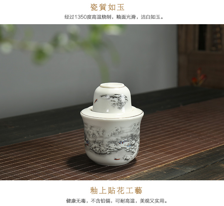 Bình rượu ấm đặt 22 bình gốm nóng nồi lẩu ấm hơn hộ gia đình tách rượu vang vàng rượu sake trắng chén uống rượu đẹp