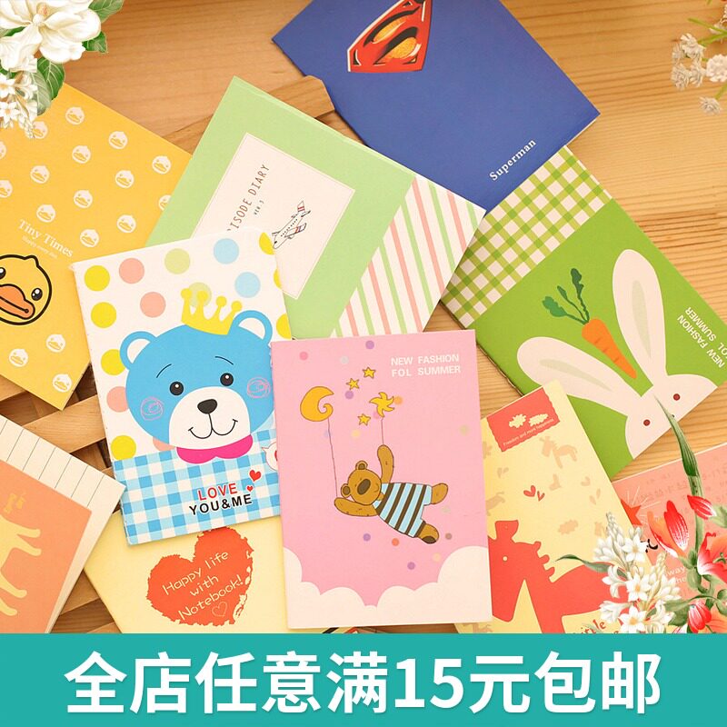 Pocket Notepad Cute Little Moto Elementary School Kids Prize Gift Wholesale Carry-on stationery Mini portable