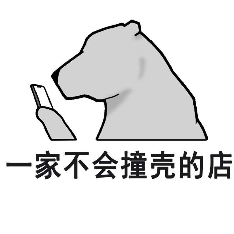 一家不会撞壳的店的LOGO