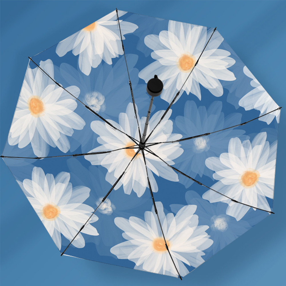 Japanese CK sunshade female summer sunscreen UV fully automatic folding small sunshade sun and rain dual-use