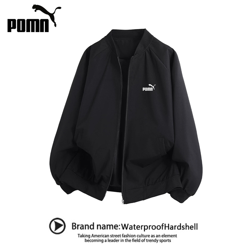 2026 Autumn Japanese-Style Simple Pilot Jacket for Men and Women, College-Style Baseball Jacket, Windproof and Waterproof Long-Sleeve Coat