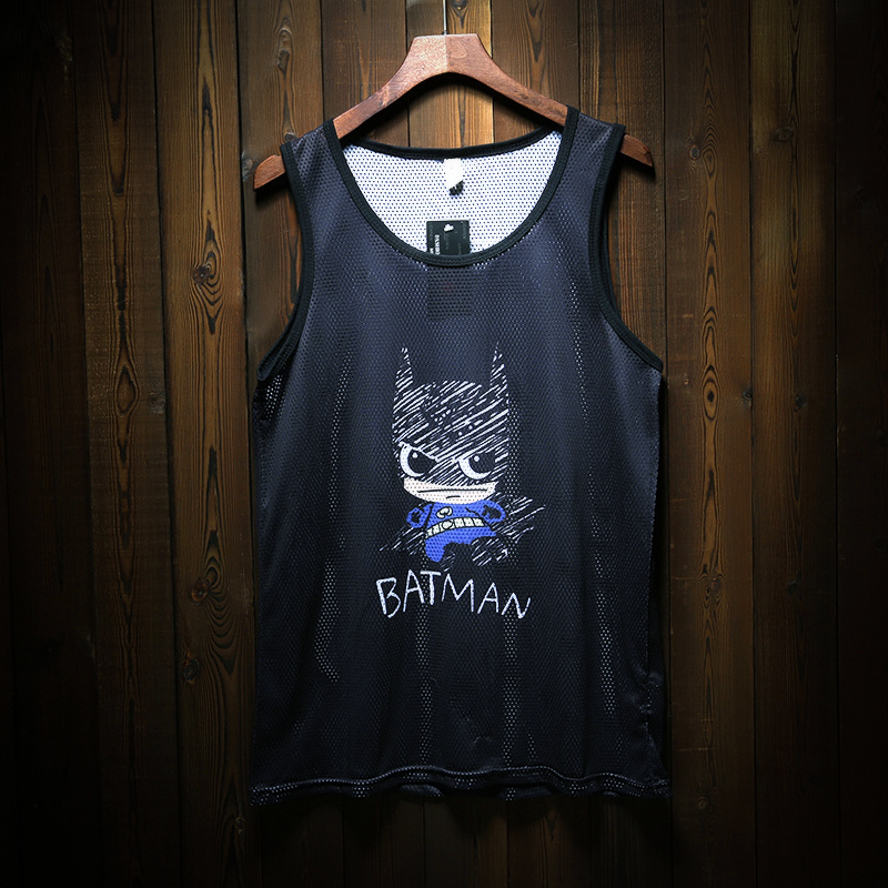 Edison Chen với vest 23 đường phố hip hop hip-hop hiphop xu hướng giải trí thể thao bóng rổ mồ hôi nam ao thể thao