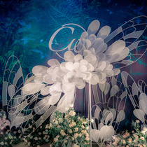 Wedding Celebration Iron Art Butterfly Romance Flowers Background Wedding Props Main Table Floral Wedding Road Leading Decoration Stage Swing