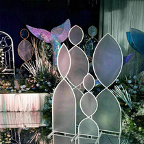 2021 new wedding ceremony Props Phantom Road Leading Sunshine Film Iron Art Stage Pendulum to greet the wedding decoration hem in the Binh District