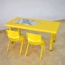Bộ bàn ghế mẫu giáo có thể nâng và hạ bàn vuông bé học bàn dày cho trẻ em bàn nhựa - Phòng trẻ em / Bàn ghế