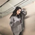Mùa đông dày phiên bản Hàn Quốc của chic lười biếng lỏng lẻo hem chia tay áo len dài tay nữ màu rắn hoang dã cổ tròn áo nữ Áo len