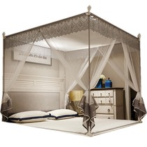 Double Splicing Bed Mosquito Bed Nets 2 5 * 2 3 * 2 4 2 8 3 3 5 m Width increased mosquito net zipper anti-fall