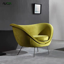 Italian Ponti chair Molteni C designer fabric ingot bowl chair single reception negotiation sofa chair