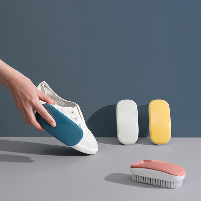 Home Macaron Colorful Hard Hair Unhurt Clothes Laundry Brush Shoe Brush Clean Multifunction Brush