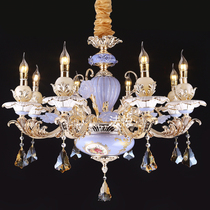 Fa Yue lighting French chandelier European villa bedroom porch balcony French living room pastoral light luxury double building lights