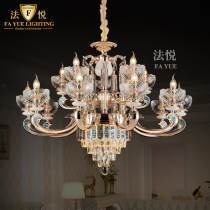 European high-end crystal chandelier Villa Hollow Hall lamp compound building living room dining room luxury creative custom lamps
