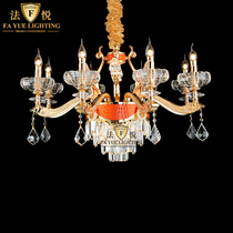 Fa Yue Lighting French Light Luxury Crystal Chandelier Jane Europe Villa Living Room Lantern Hotel Luxury Lamps High-end Designer