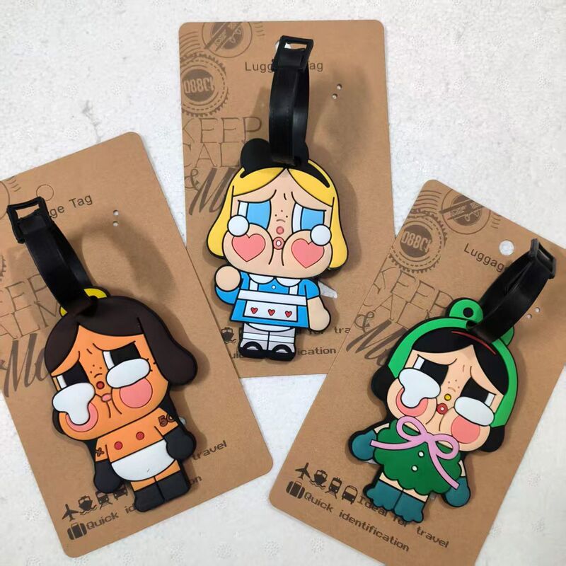 Crybaby Cartoon Luggage Tag Suitcase Boarding Pass Anti-Lost Tag Pendant Crybaby Cartoon Luggage Tag Suitcase Boarding Pass Anti-Lost Tag Pendant