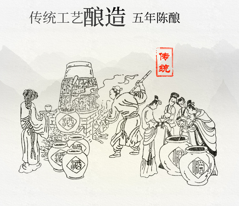 中华老字号 老恒和 糯米黄酒/去腥增味料酒 350ml*40包 图4