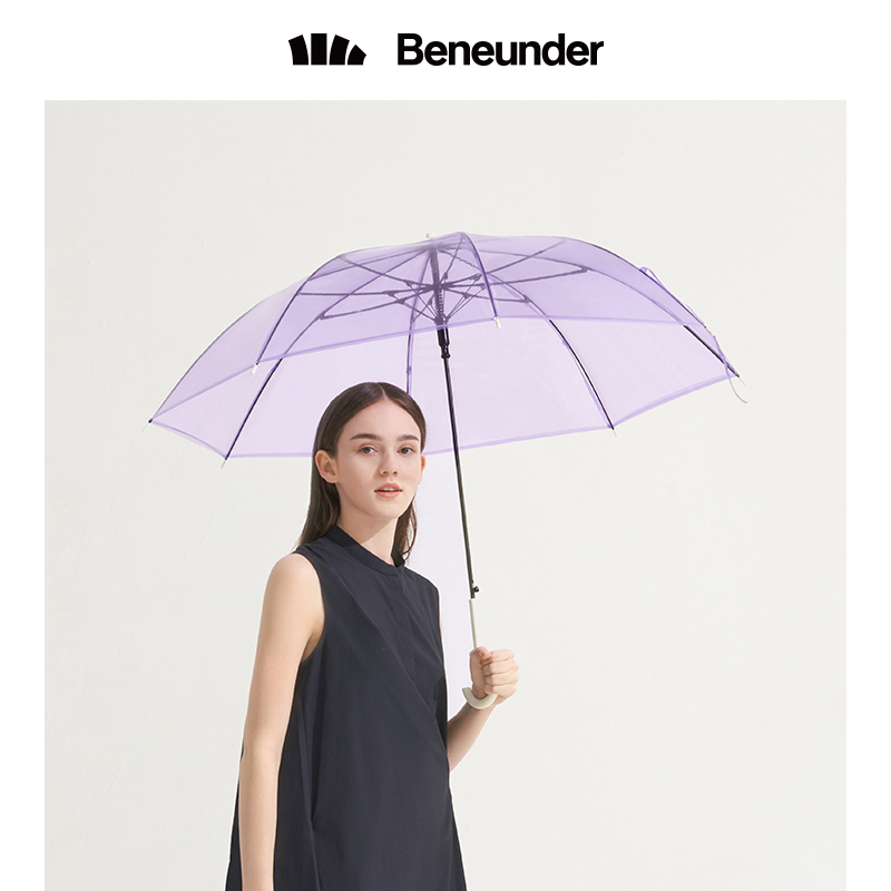 BENEUNDER 蕉下 BU9087 透彩系列 直柄透明雨伞 天猫优惠券折后¥29包邮(¥89-60)