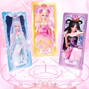 叶罗丽卡片夜萝莉精灵梦娃娃魔法梦幻晶钻包卡收藏册全套女孩玩具