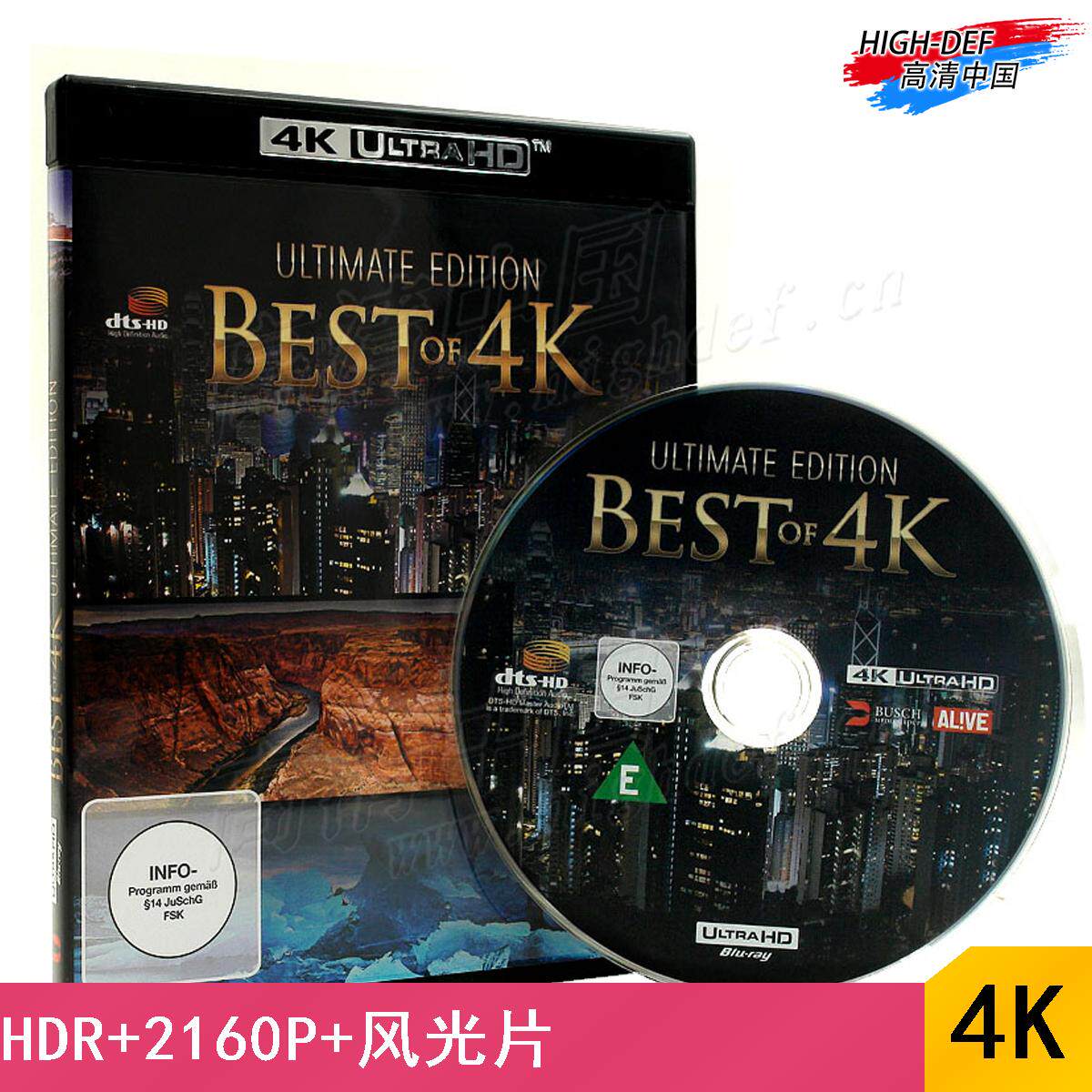 (Order) (4K UHD Blu-ray-Not tested-DE)Genuine Best of HD scenery film 2160P demo disk
