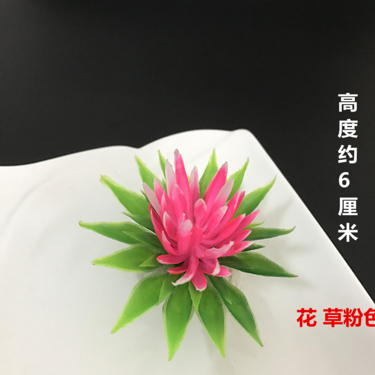 Món ăn khách sạn sashimi đĩa đặc sản sáng tạo đầu chảo trang trí với món ăn trang trí hoa nhân tạo và trang trí cỏ trang trí nhỏ - Trang trí nội thất shop bán đồ dcor phòng ngủ ở Hà Nội
