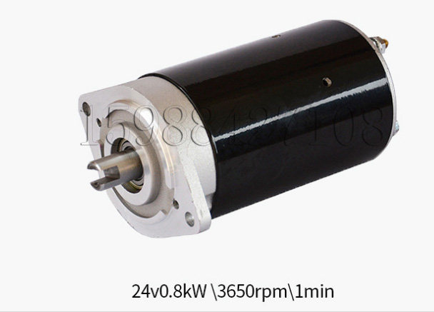 Nuoli small gold steel small motor 12v 24V800W Xilin oil pump motor MD24080AE forklift accessories motor