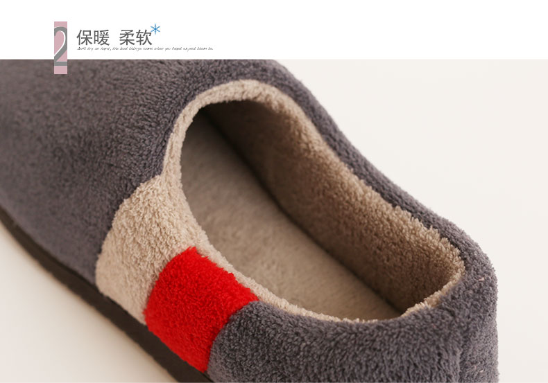 Dép đi trong nhà dành cho nam giới bãi nữ mùa đông dép nhà cotton kéo trọn gói với không trượt giày trong nhà bông dép chăm sóc tại nhà nặng có đáy - Trang chủ dép lê đi trong nhà