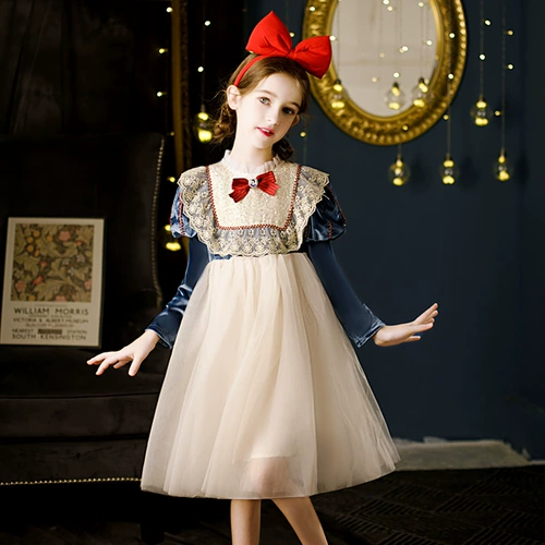 Детский демисезонный наряд маленькой принцессы, платье, длинная юбка, подарок на день рождения