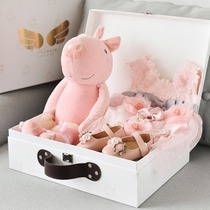 High-end baby gift box set autumn and winter Full Moon gift newborn supplies 100 days birthday princess dress
